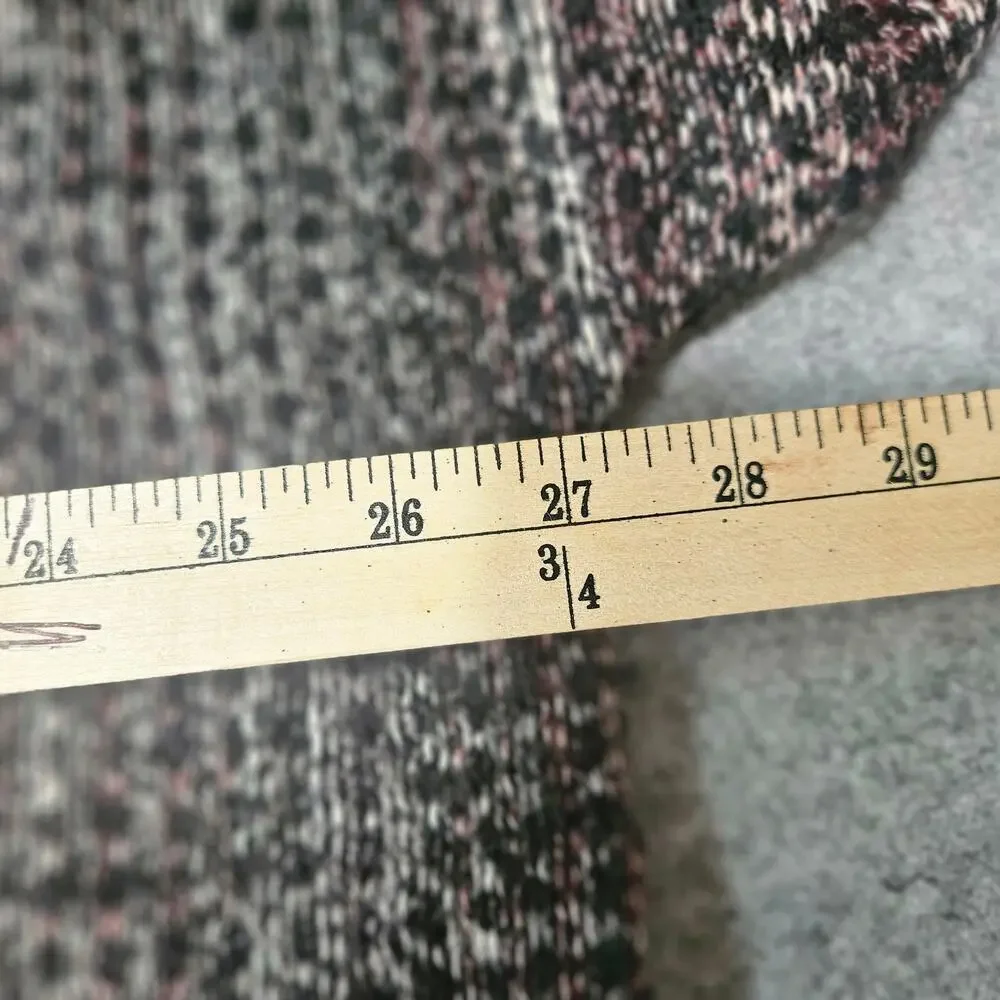 Pure Jill Oversized Tweed Knit Cowl Neck Tunic Sweater Plus Size 2X